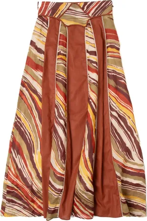 Muller Of Yoshiokubo Abstract-pattern midi skirt