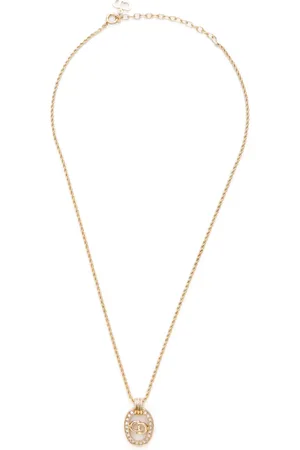 Dior CD-pendant chain necklace