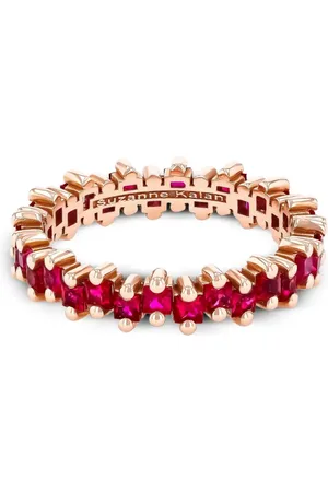 Suzanne Kalan 18kt rose gold ruby eternity band
