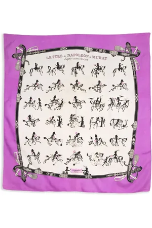 Hermès 1946 Lettre de Napoleon a Murat by Hugo Grygkar scarf