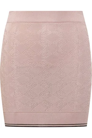 AMIRI Pointelle-knit mini skirt