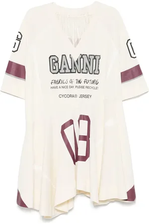 Ganni Future mesh mini dress