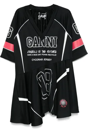 Ganni Future mesh mini dress