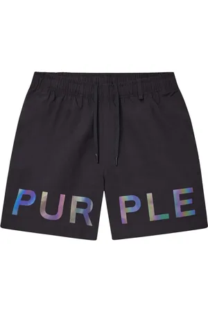 Purple Brand Holographic Wordmark shorts