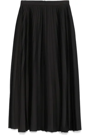 Serafini Pleated midi skirt