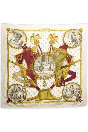 Hermès 1960s Napoleon by Philippe Ledoux scarf