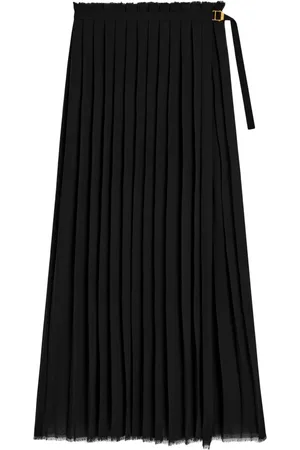 Ami Long pleated skirt