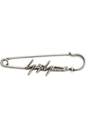 YOHJI YAMAMOTO Logo-plaque brooch