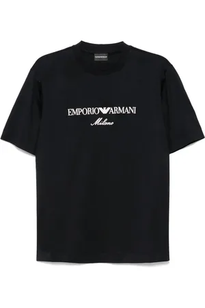 Emporio Armani Logo-embroidered T-shirt