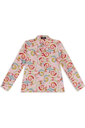 VERSACE Floral-print shirt