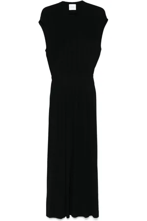 NUDE V-neck maxi dress