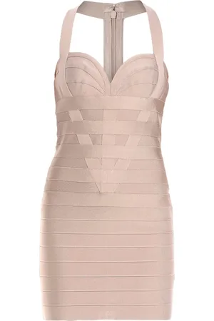 Hervé Léger Halterneck bandage minidress