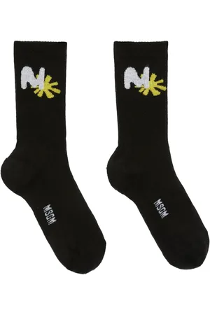 Msgm Logo-embroidered socks