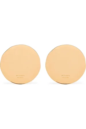 Jil Sander Engraved-logo earrings