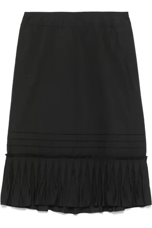 Prada 2000s hem-pleated skirt