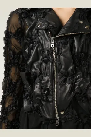 NOIR KEI NINOMIYA Appliqué biker jacket