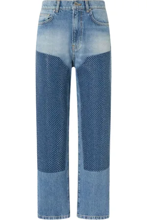 Pinko Appliqué-patch straight-leg jeans