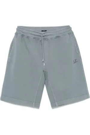 C.P. Company Logo-embroidered track shorts