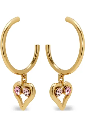 Oscar de la Renta Heart hoop earrings