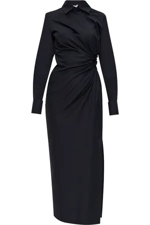 Max Mara Draped-detailing midi dress