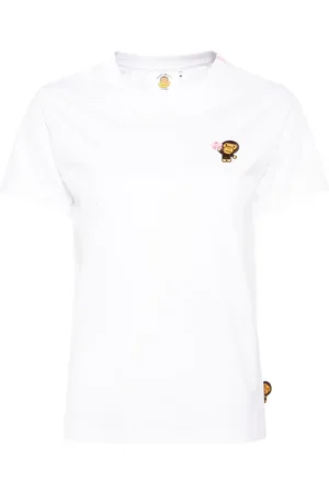 A Bathing Ape Logo-embroidered T-shirt