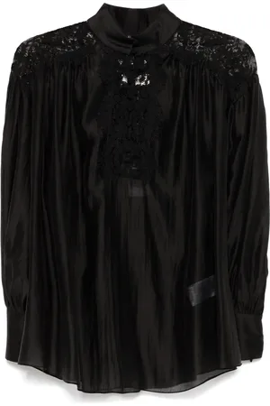 NISSA Lace-detail blouse