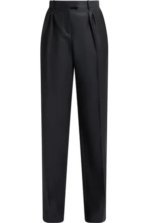 Tom Ford Wool-silk twill tailored pleated trousers