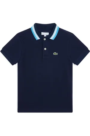 Lacoste Striped-collar polo shirt
