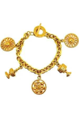 JENNIFER GIBSON JEWELLERY 1980s Guy Laroche charm bracelet