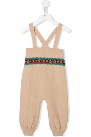 Gucci GG-logo fine-knit romper