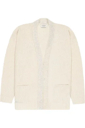 LANEUS Knitted boxy jacquard cardigan