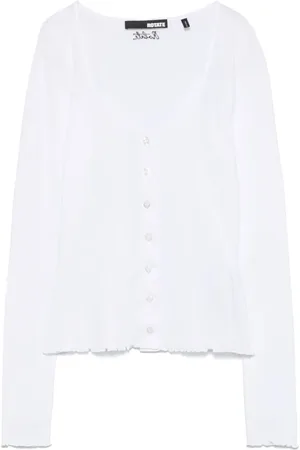 ROTATE Button-up long-sleeve top