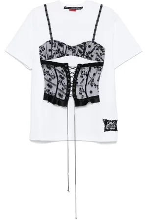 Andersson Bell Lace-corset T-shirt