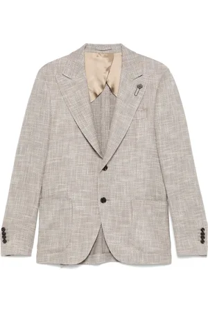 LARDINI Brooch-detail blazer