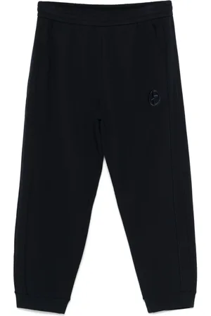 Giorgio Armani Embroidered-logo track pants