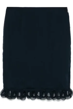 ROTATE Ruffle-trim chiffon skirt