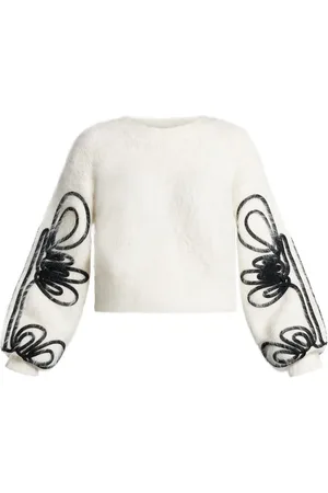 AJE Embroidered-design jumper