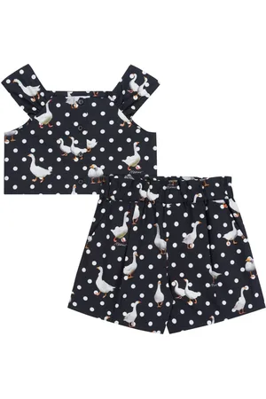 Moschino Goose-print top and shorts