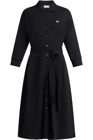 Lacoste Logo-patch shirt dress