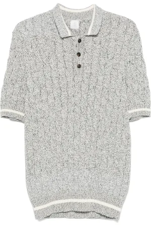 ELEVENTY Cable-knit polo shirt