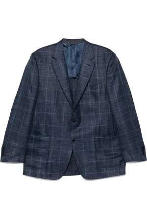 CANALI Grid-pattern blazer