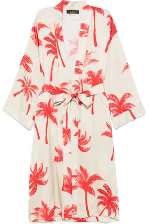 Kaos Palm trees-printed coat