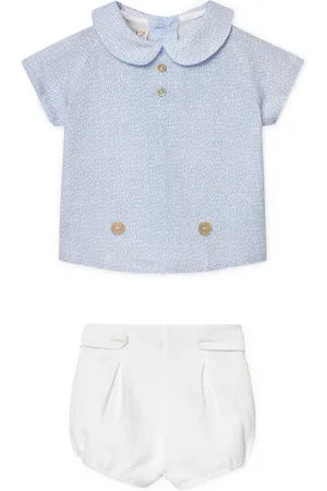 PAZ RODRIGUEZ Printed polo shirt and short set