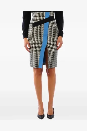Emanuel Ungaro Houndstooth print pencil skirt