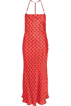 Marine Serre Moon-print maxi dress
