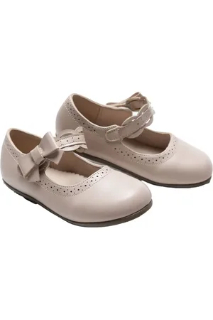Tulleen Bow-detail ballerina shoes