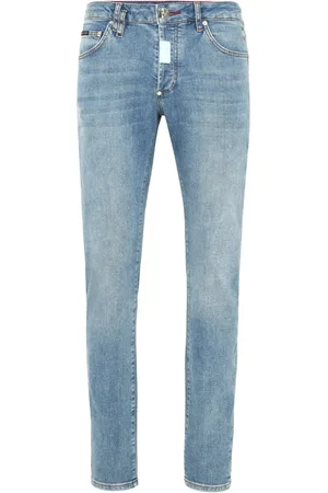 Philipp Plein Hexagon-appliqué jeans