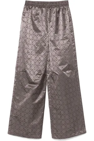 Marine Serre Jacquard track trousers