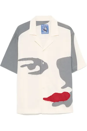 KIDSUPER STUDIOS Patchwork-face shirt