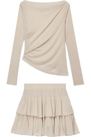 B+AB Ruffled mini skirt